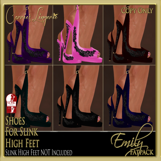Emily slink high shoes ad FP Blacklace